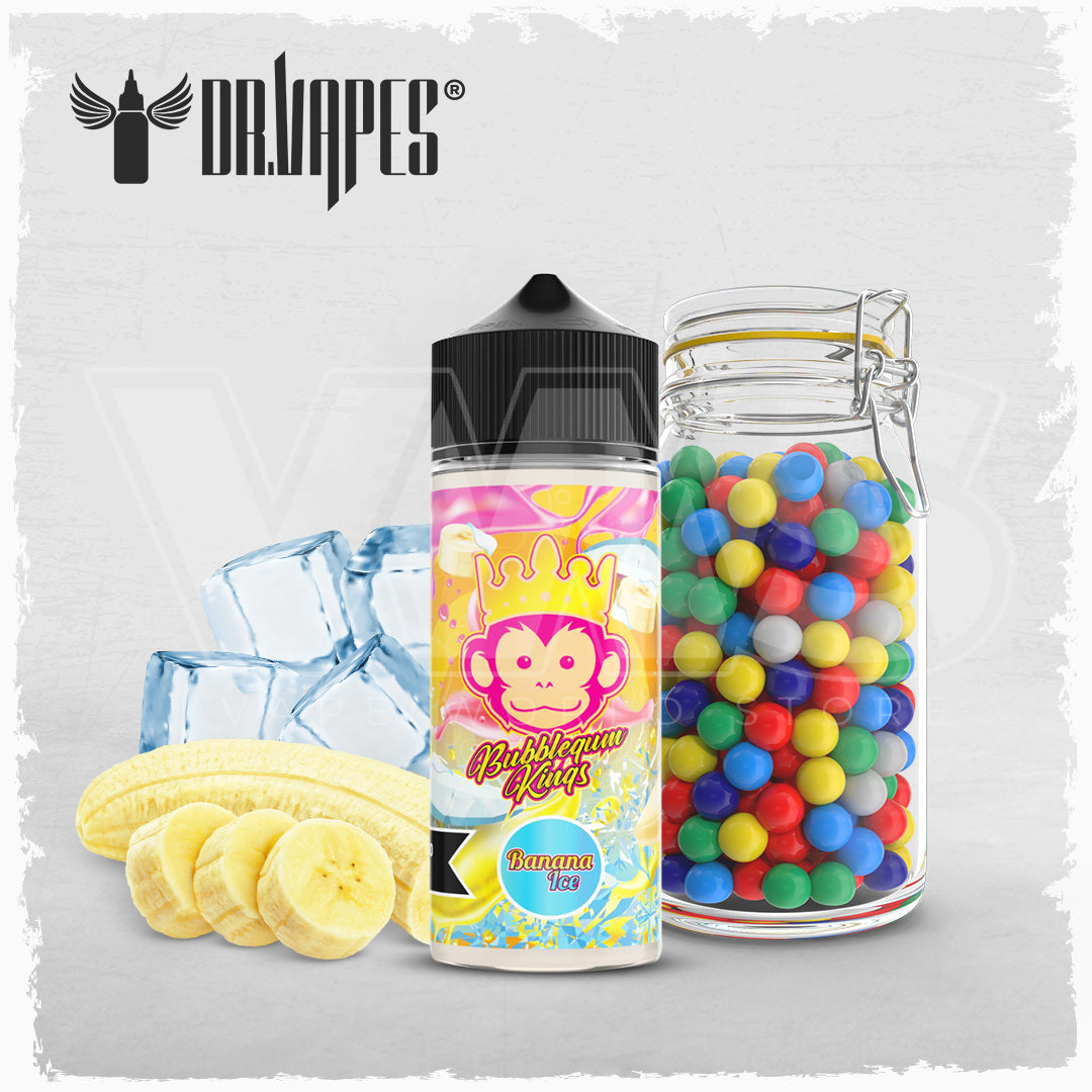 Dr Vapes - Bubble Gum Kings Banana Ice - 120ml Vape World Store Dr Vapes - Bubble Gum Kings Banana Ice - 120ml Vape World Store