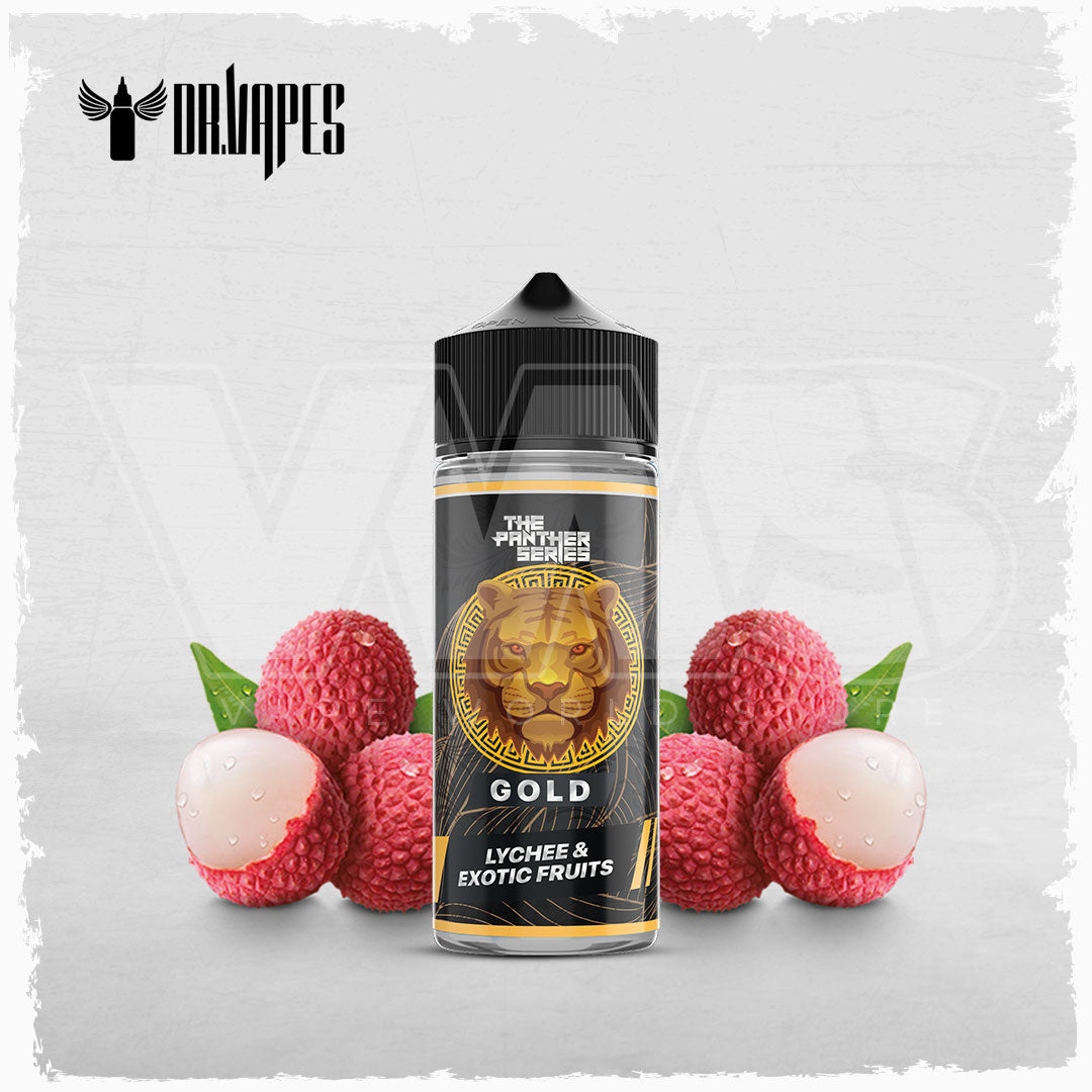 Dr Vapes - Gold Panther - 120ml Vape World Store Dr Vapes - Gold Panther - 120ml Vape World Store