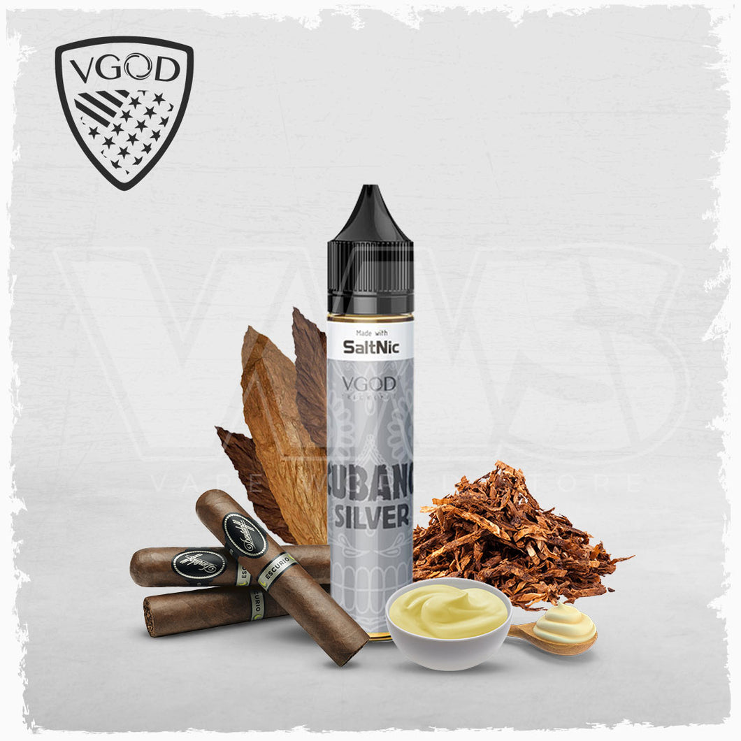 VGOD - Cubano Silver Salt Nic Vape World Store VGOD - Cubano Silver Salt Nic Vape World Store